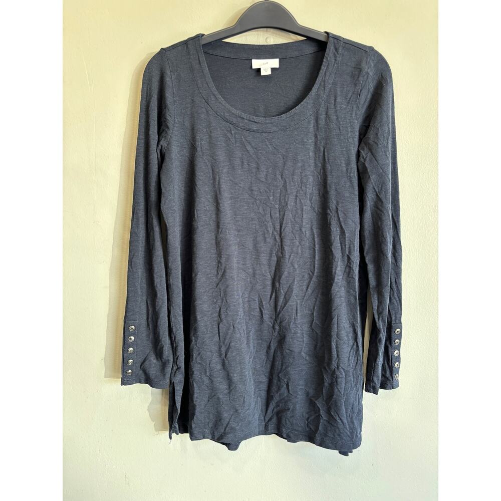 J.Jill tunic top women’s XS cotton blend long sleeve casual career coast…